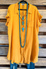 Phenomenally Pleasant  Dress - 100% Cotton - Goldenrod