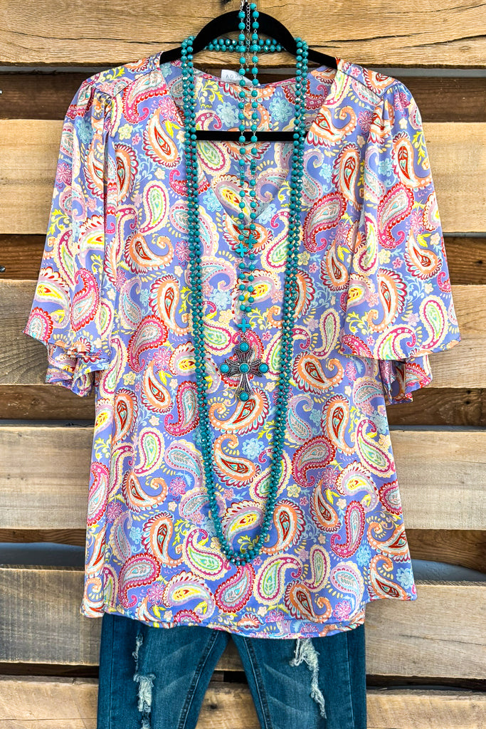 Attention Follows Tunic - Lav Blue