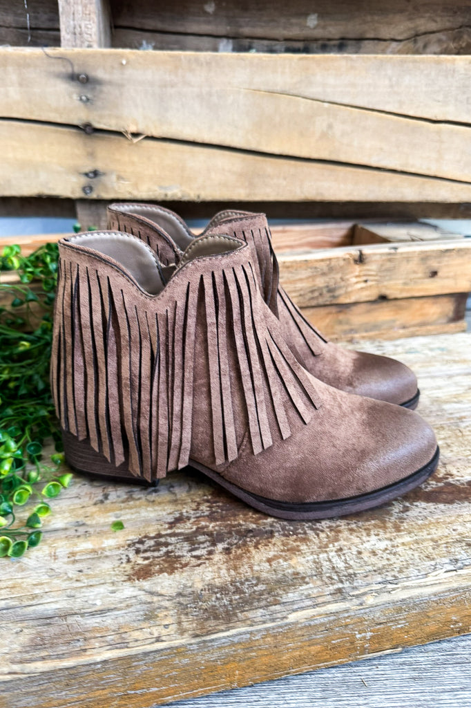 She Will Be Loved Booties - Taupe