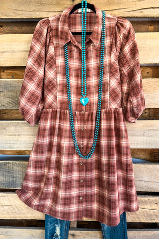 AHB EXCLUSIVE: Spring Sighting Tunic/Dress- Mocha