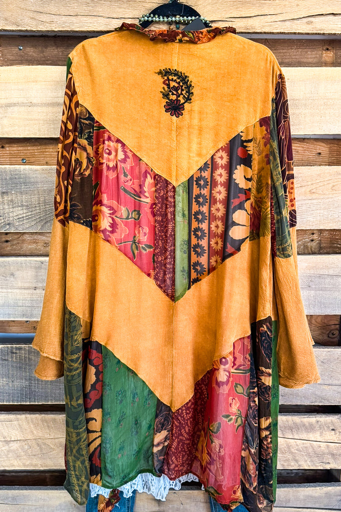 Fall Beginnings Kimono - Camel