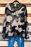 For The Thrill Sweater - Army/Black