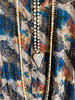 Around The Word Sheer Top - Brown