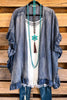 Respected Ruffles Cardigan - Denim