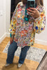 Wildflower Walks Oversized Blouse  - Green Yellow Multi