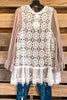 Valley Of Peace Vest - Beige - 100% COTTON
