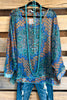 No Holding Back Oversized Sheer Top  - Multi