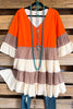 AHB EXCLUSIVE: Romantic Lines Dress - Orange
