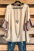 Bold Moves Top - Beige