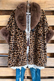 Stay Here Awhile Jacket/Poncho - Leopard