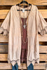 Cafe Meet Up Cardigan - Mocha - 100% COTTON