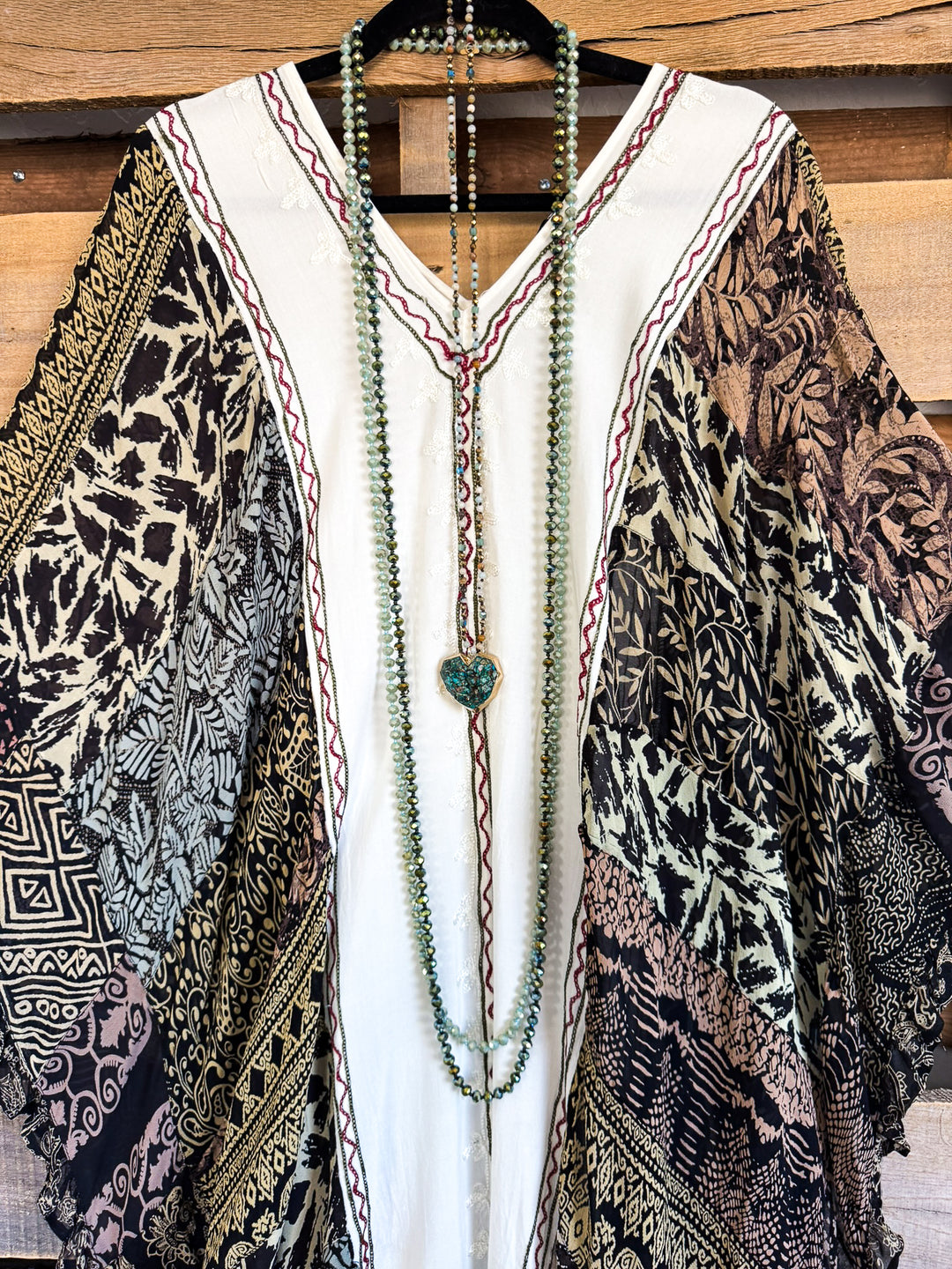 Skipping Songs Oversized Poncho - Pearl