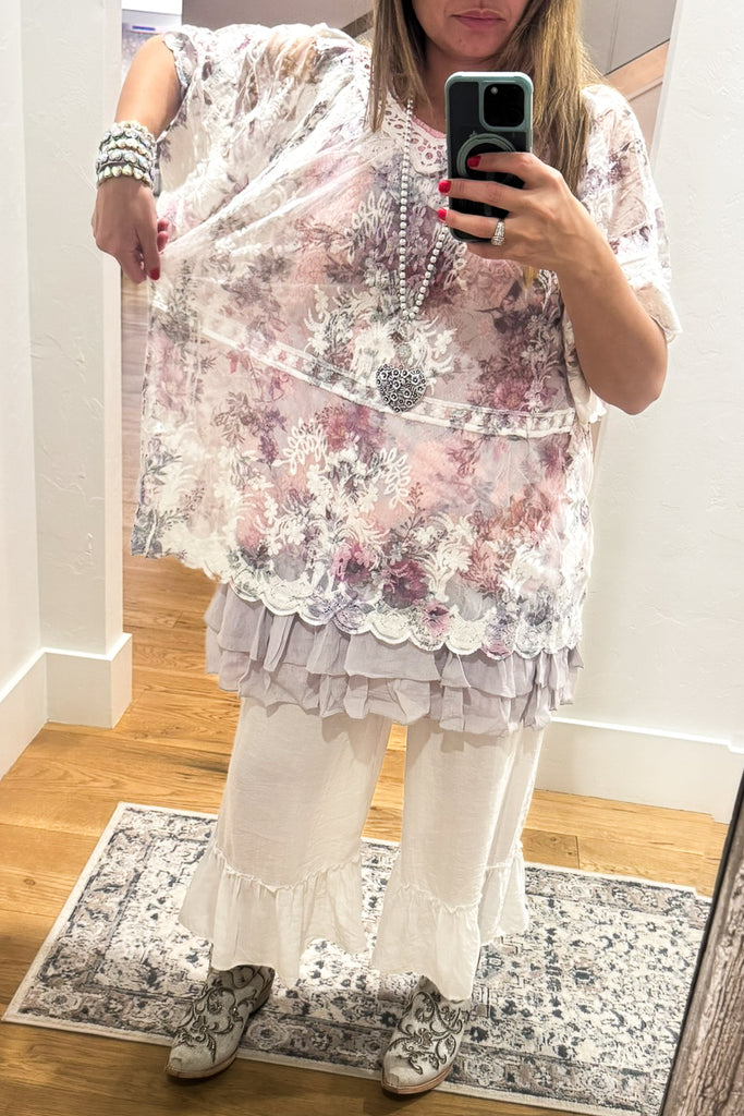 AHB EXCLUSIVE: You'll Be In My Heart Top - Ivory/Floral (slip sold separately)