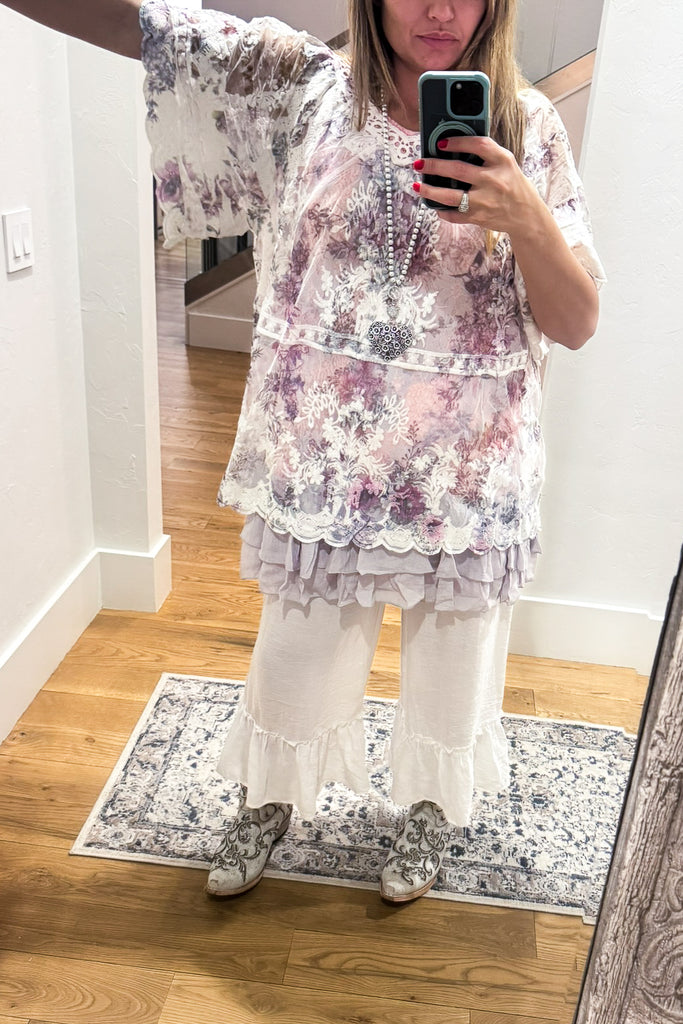 AHB EXCLUSIVE: You'll Be In My Heart Top - Ivory/Floral (slip sold separately)