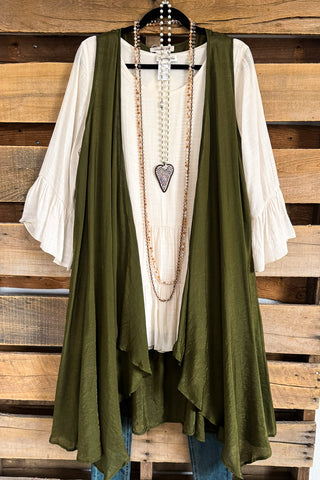 Winter Walk Poncho - Denim