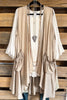 French Courtyard Cardigan Vest - Taupe