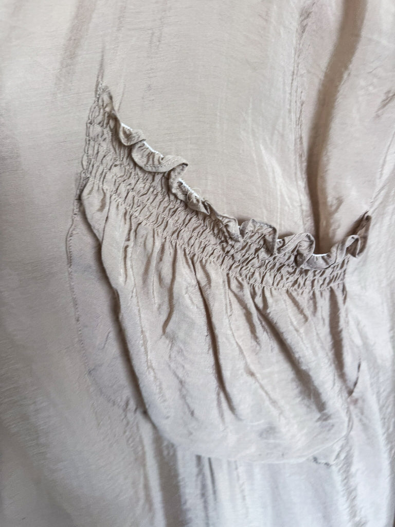 French Courtyard Cardigan Vest - Taupe