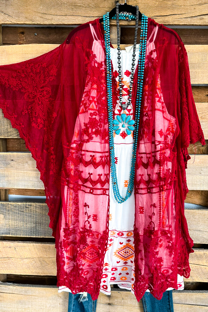 AHB EXCLUSIVE: Finding Perfection Kimono - Red