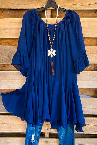 Memphis Blues Sequin Dress - Blue