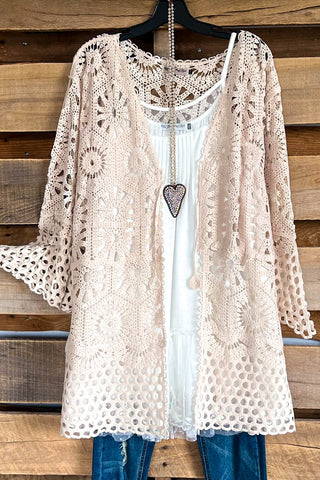 AHB EXCLUSIVE: Keeper of The Flame Cardigan - Rust - 100% COTTON