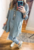 Whispered Charm Tunic/Dress - 100% Linen - Gray - MADE IN ITALY
