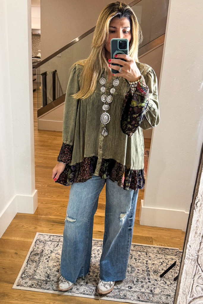 Dreams That Come True Tunic - Gravel