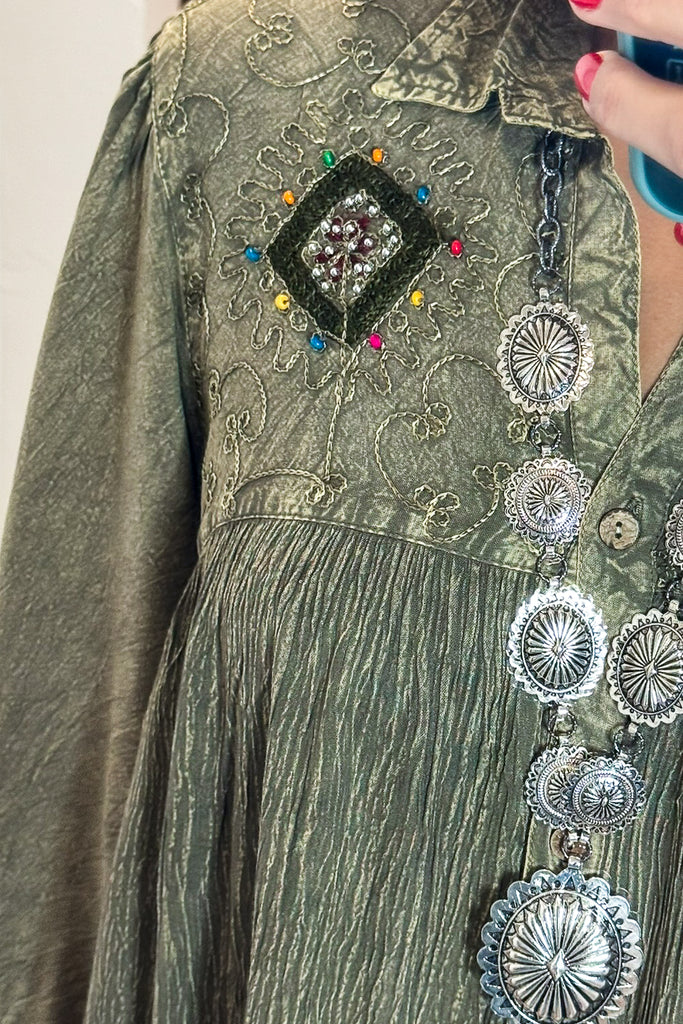 Dreams That Come True Tunic - Gravel