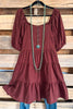 Wonderful Promises Plaid Dress - Red Olive - 100% COTTON