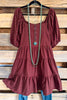 Wonderful Promises Plaid Dress - Red Olive - 100% COTTON