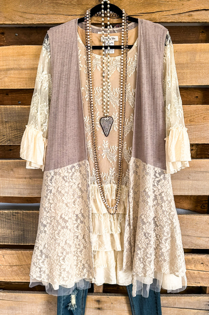 Vintage Impressions Vest - Taupe