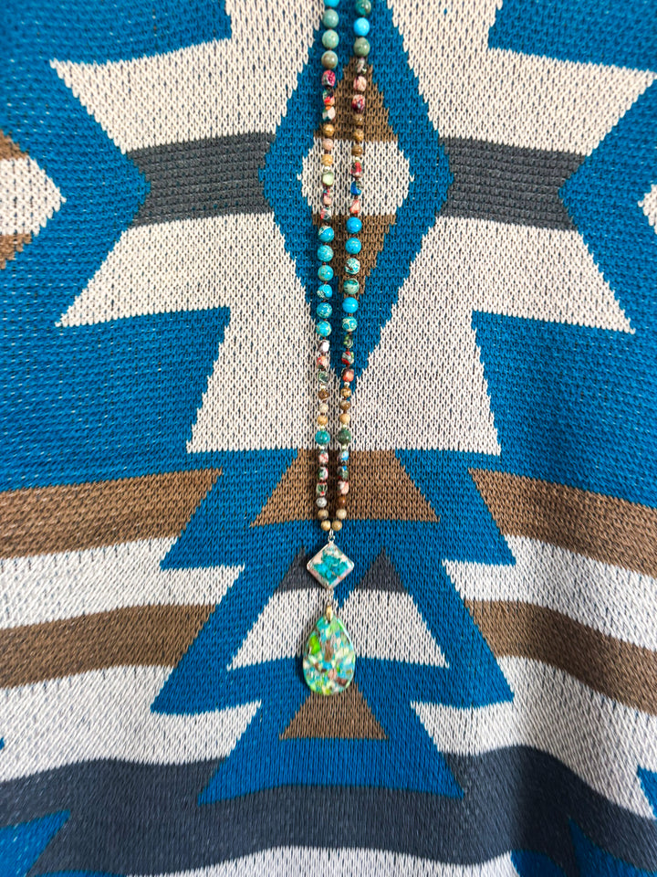Winding Roads Sweater - Teal - SALE