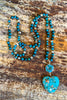 A Piece Of My Heart Necklace - Turquoise