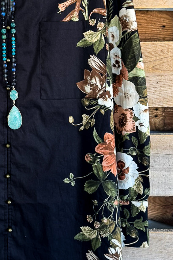 Based On Memories Tunic - Black - Cotton Blend