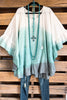 AHB EXCLUSIVE: Fading Sunsets Poncho - Gray - 100%% COTTON