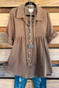 Always Going Tunic - Mocha - 100% COTTON