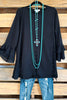 Drifting Thoughts Top - Black