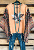 The Stars Aline Oversized Poncho - Terracotta - 100% COTTON