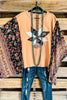 The Stars Aline Oversized Poncho - Terracotta - 100% COTTON