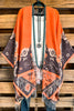 Future Forward Poncho - Orange/Gray