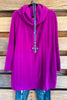 All For A Good Time Oversized Tunic - Magenta