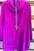 All For A Good Time Oversized Tunic - Magenta
