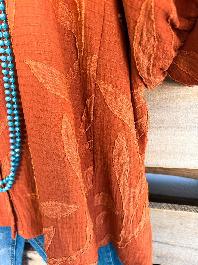 Keeping Time Tunic - Rust