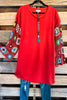 In Between Seasons Dress - Terracotta - 100%  COTTON