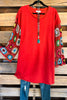 In Between Seasons Dress - Terracotta - 100%  COTTON