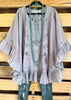 AHB EXCLUSIVE: Outside Dreamer Poncho - Gray - 100% COTTON
