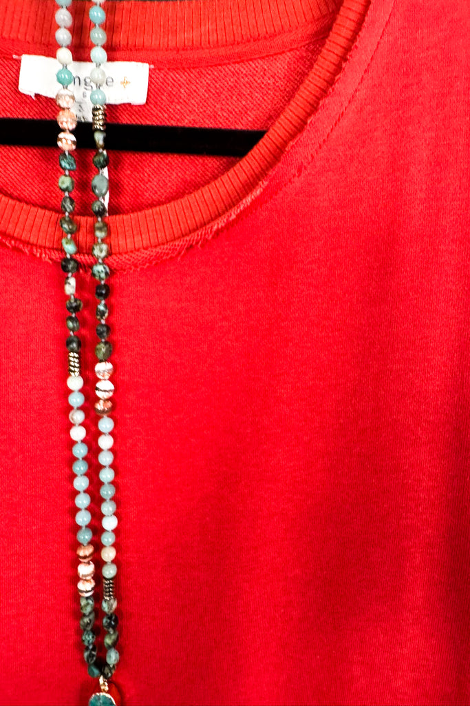 In Between Seasons Dress - Terracotta - 100%  COTTON