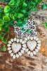 Full Hearted Earrings - Ivory & Copper