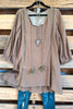Grow Your Love Tunic - 100% Cotton - Mocha - SALE
