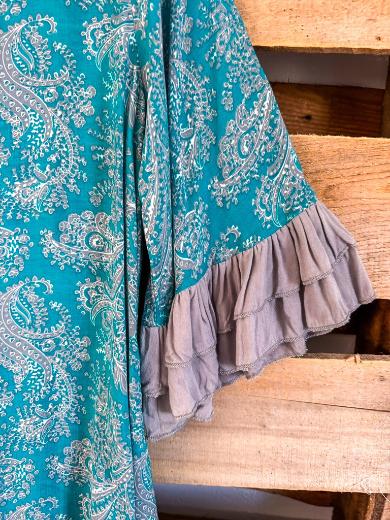 In The Right Place Tunic - Turquoise