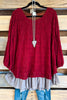 On My Own Tunic - Wine - SALE